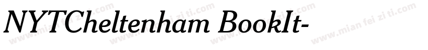 NYTCheltenham BookIt字体转换
